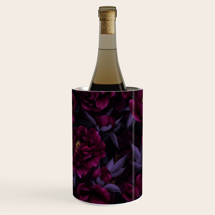 Vintage Dark Night Peonies  Wine Chiller Gallery Image 1