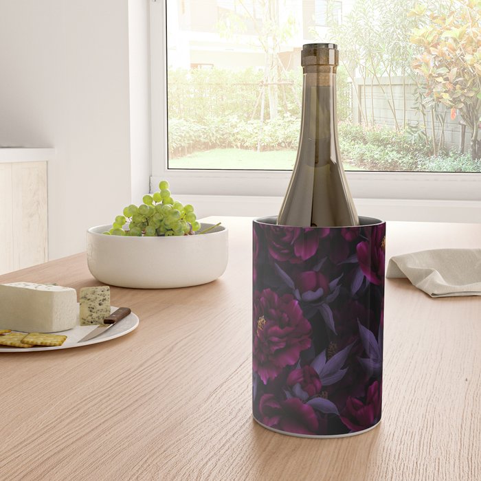 Vintage Dark Night Peonies  Wine Chiller Gallery Image 4