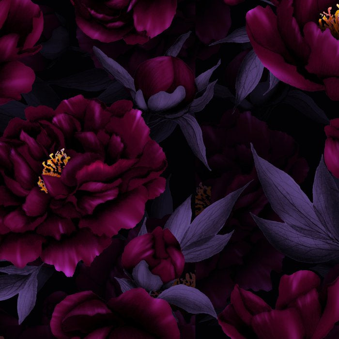 Vintage Dark Night Peonies  Coffee Mug Gallery Image 2