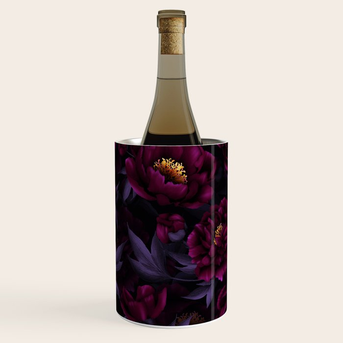Vintage Dark Night Peonies  Wine Chiller Gallery Image 3