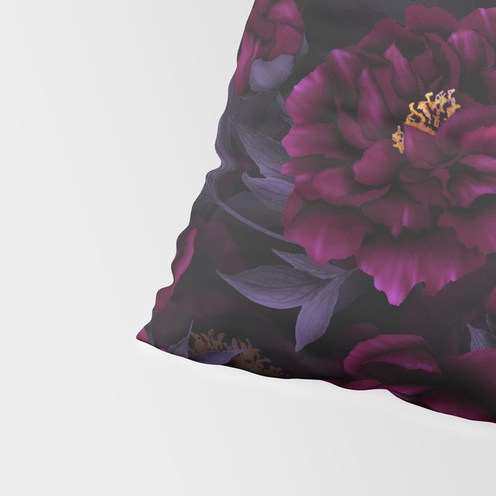 Vintage Dark Night Peonies  Pillow Sham Gallery Image 4