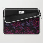 Vintage Dark Night Peonies  Laptop Sleeve Gallery Image 2
