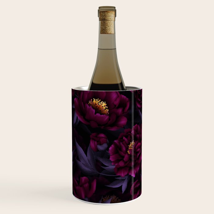 Vintage Dark Night Peonies  Wine Chiller Gallery Image 2