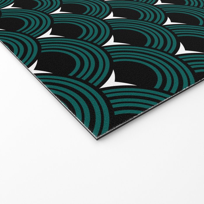 Art Deco Shell Print Welcome Mat Gallery Image 2