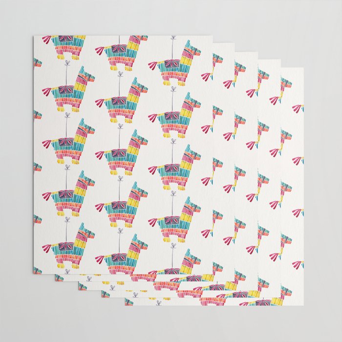 Mexican Donkey PinÌata â CMYK Palette Wrapping Paper Gallery Image 3