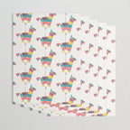 Mexican Donkey PinÌata â CMYK Palette Wrapping Paper Gallery Image 3