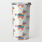 Mexican Donkey PinÌata â CMYK Palette Travel Mug Gallery Image 2