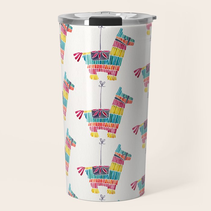 Mexican Donkey PinÌata â CMYK Palette Travel Mug Gallery Image 1