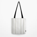 Classic Stripes XLII - Grey and White Tote Bag Gallery Image 2