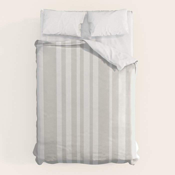 Classic Stripes XLII - Grey and White Duvet Cover Gallery Image 6