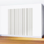 Classic Stripes XLII - Grey and White Wall Mural Gallery Image 2