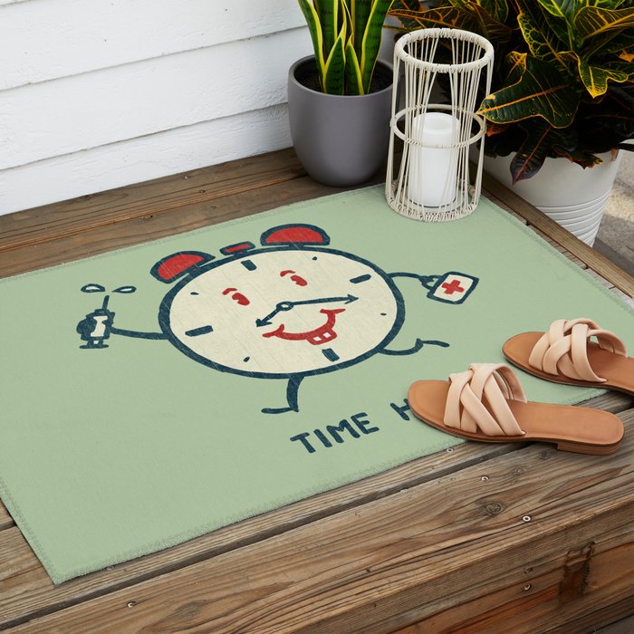 Time heals Outdoor Rug Gallery Image 2