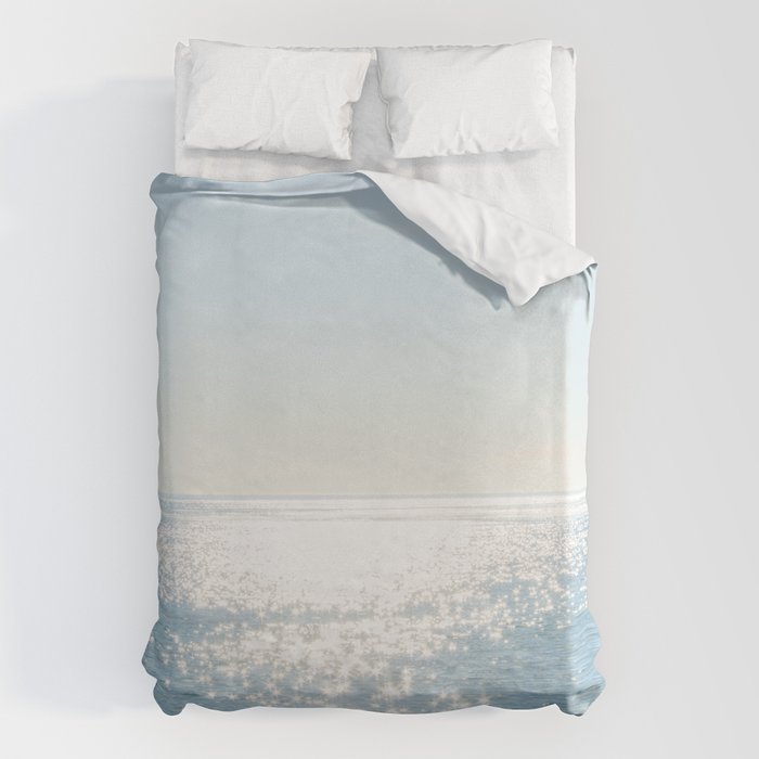 Electric Blue Ocean Duvet Cover