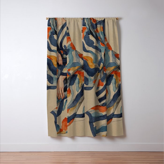 Figurative Woman No 2 Window Curtain Gallery Image 3