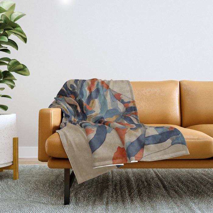 Figurative Woman No 2 Throw Blanket Gallery Image 1