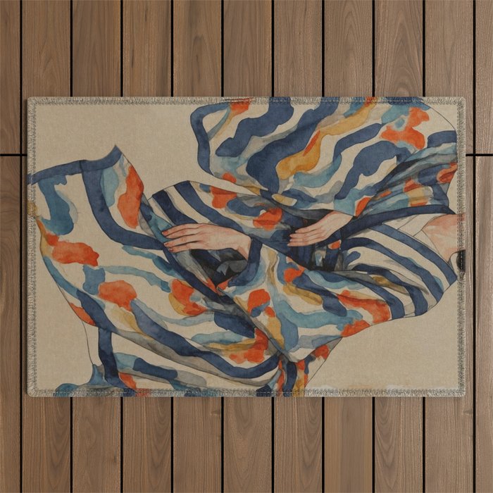 Figurative Woman No 2 Outdoor Rug Gallery Image 1
