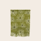 Retro Daisies: Musk Green Edition Wall Hanging Gallery Image 1