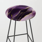 Day And Night Purple Marble Landscape Stool Gallery Image 2