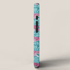 Tigers - Purple and aqua blue  iPhone Case Gallery Image 2
