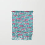 Tigers - Purple and aqua blue  Wall Hanging Gallery Image 1