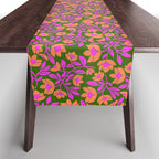Tropical Blooms Pattern - Green Table Runner Gallery Image 1