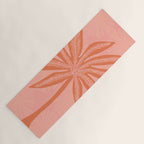 mod palms, pink Yoga Mat Gallery Image 1