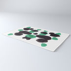 Green & Black Ink Blot Diagram Rug Gallery Image 3