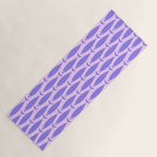 Fish Stripe Purple Minimal Mid Century Modern Lavender Lilac Pink Yoga Mat Gallery Image 1