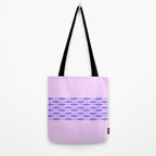 Fish Stripe Purple Minimal Mid Century Modern Lavender Lilac Pink Tote Bag Gallery Image 2