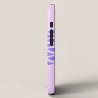 Fish Stripe Purple Minimal Mid Century Modern Lavender Lilac Pink iPhone Case Gallery Image 2