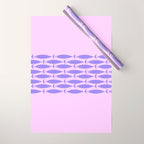 Fish Stripe Purple Minimal Mid Century Modern Lavender Lilac Pink Wrapping Paper Gallery Image 1
