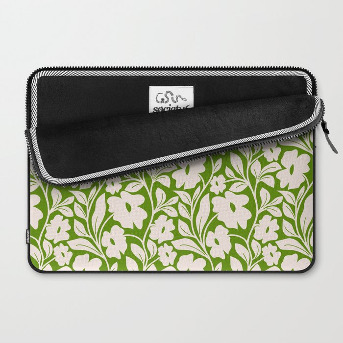 Tropical Vines Pattern - Green Laptop Sleeve Gallery Image 2