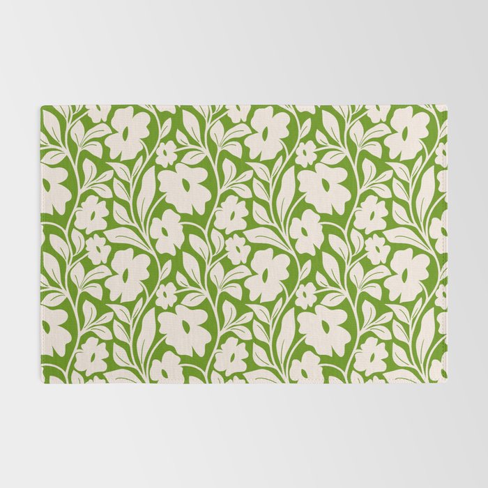 Tropical Vines Pattern - Green Rug Gallery Image 2