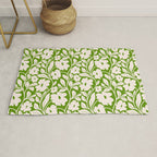 Tropical Vines Pattern - Green Rug Gallery Image 1