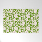 Tropical Vines Pattern - Green Welcome Mat Gallery Image 1