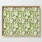 Tropical Vines Pattern - Green Serving Tray Gallery Image 1