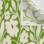Tropical Vines Pattern - Green Wall Tapestry Gallery Image 3