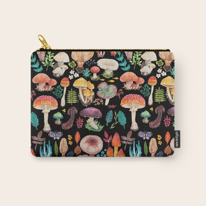 Mushroom heart Carry All Pouch Gallery Image 1