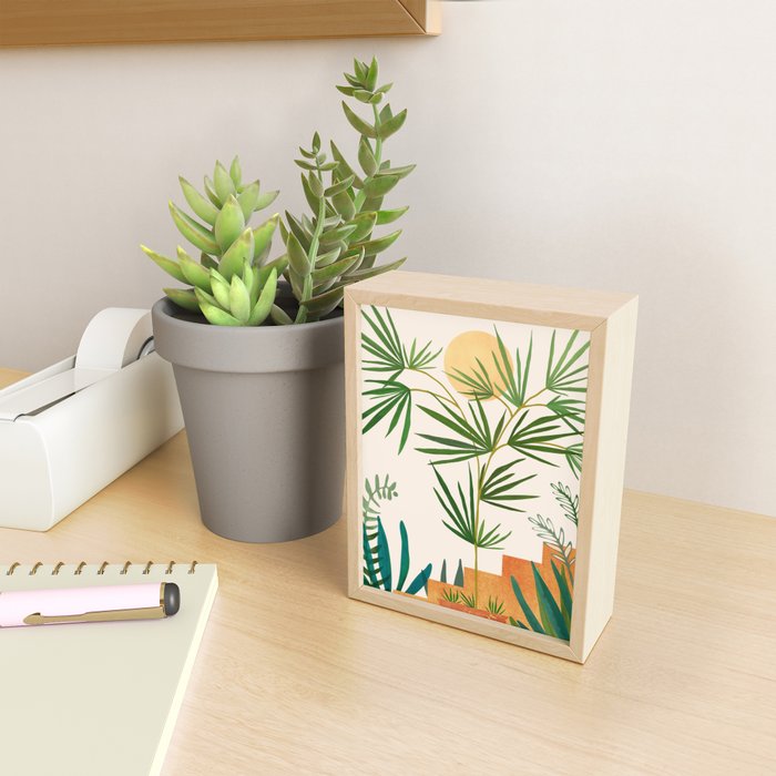 The Good Garden Desert Landscape Illustration Mini Art Print Gallery Image 2