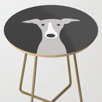 Cute Greyhound, Italian Greyhound or Whippet Cartoon Dog Side Table Gallery Image 2