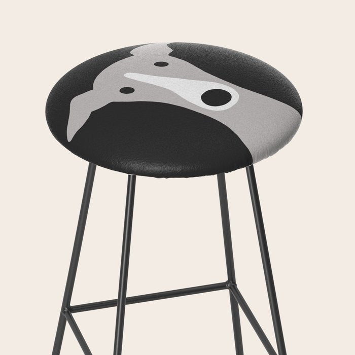 Cute Greyhound, Italian Greyhound or Whippet Cartoon Dog Stool Gallery Image 2