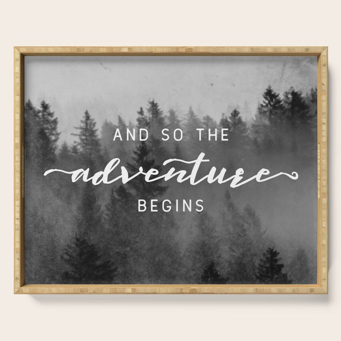 And So The Adventure Begins III Serving Tray Gallery Image 1
