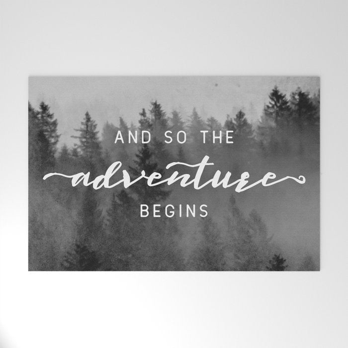 And So The Adventure Begins III Welcome Mat Gallery Image 1