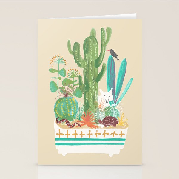 Desert planter Stationery Card Gallery Image 1