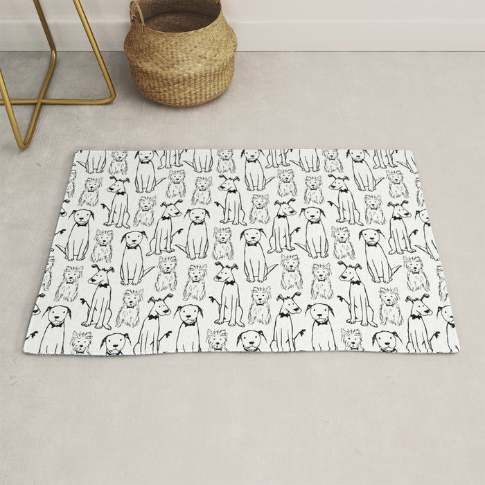 Three dogs Rug Gallery Image 1