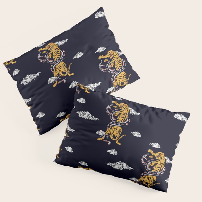 Tiger vs Snake Pillow Sham Gallery Image 1