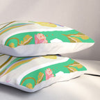 Modern abstract flowers dance Pillow Sham Gallery Image 3