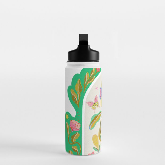 Modern abstract flowers dance Water Bottle Gallery Image 3