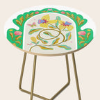 Modern abstract flowers dance Side Table Gallery Image 2