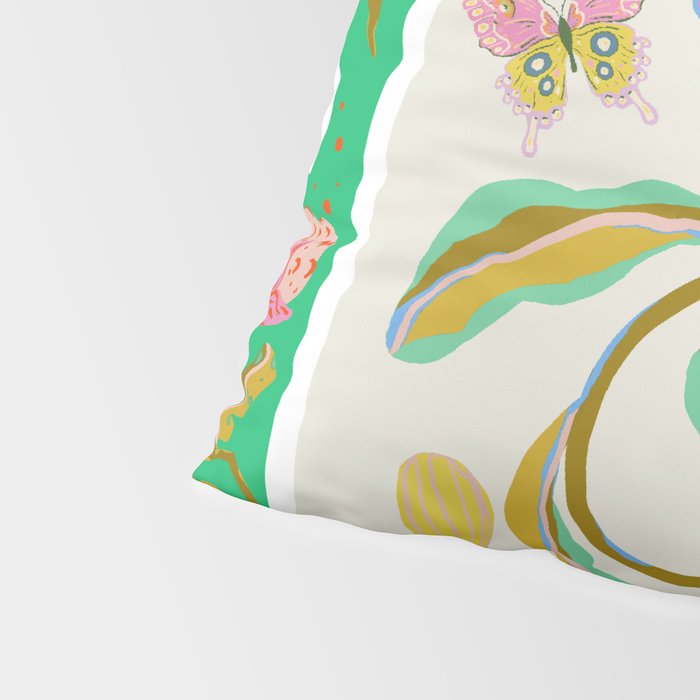 Modern abstract flowers dance Pillow Sham Gallery Image 4